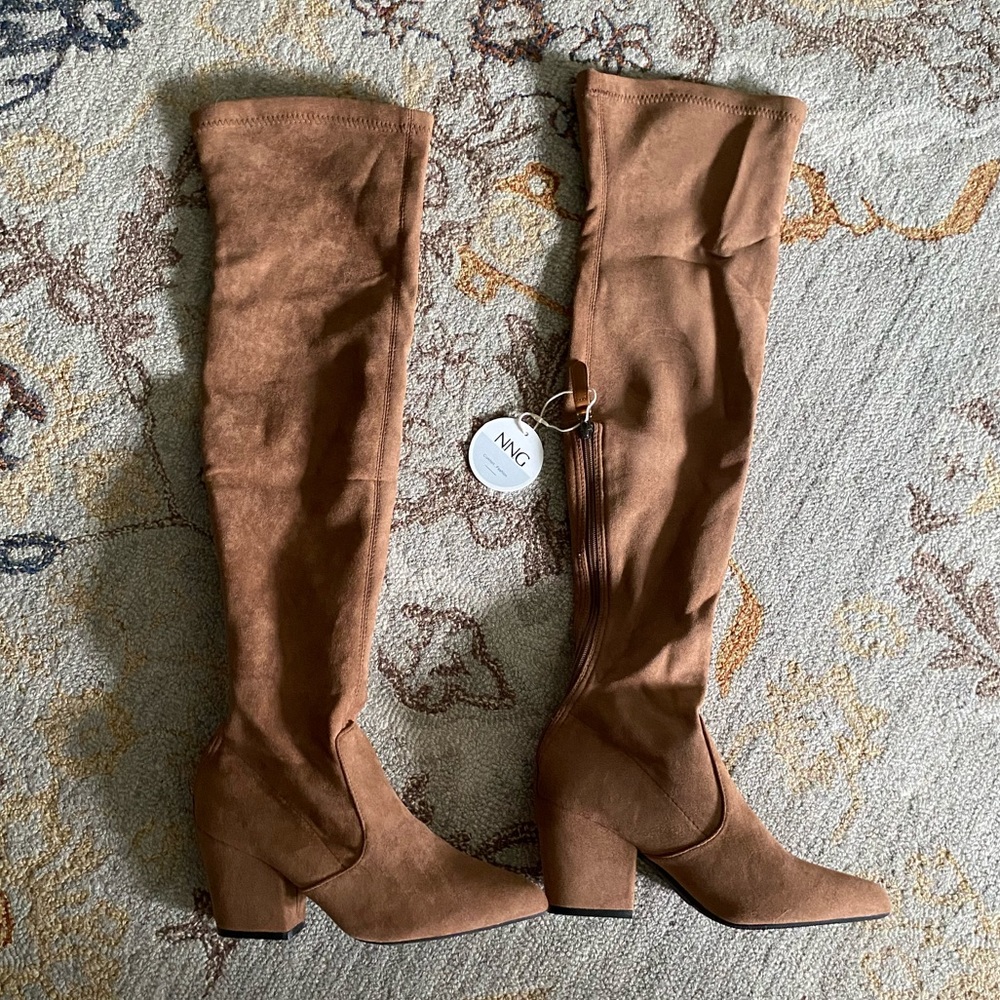 N.N.G  brown thigh high shoes